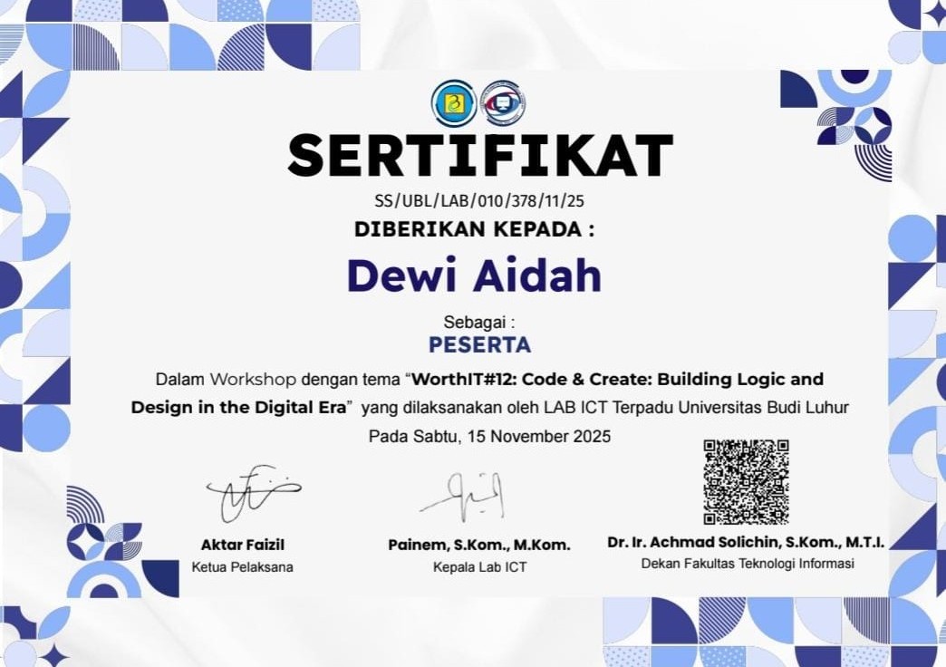 Sertifikat Web Development